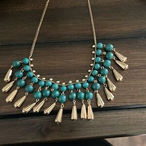 Blue and Gold Necklace